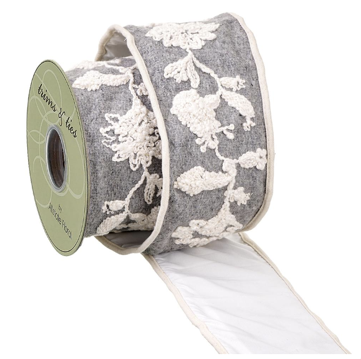 Liston Gris Beige Edelweiss 4" x 5Y