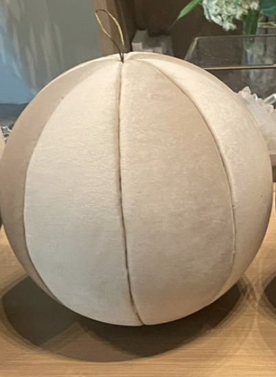 Esfera Terciopelo Beige 40cm