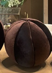 Esfera Terciopelo Cafe 35cm