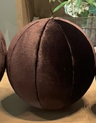 Esfera Terciopelo Cafe 40cm