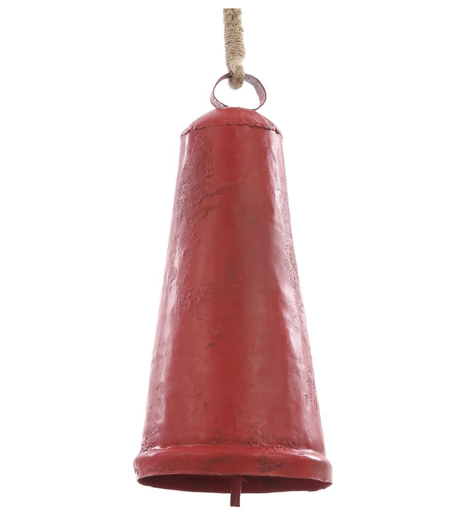 Campana Rojo Metal 12"
