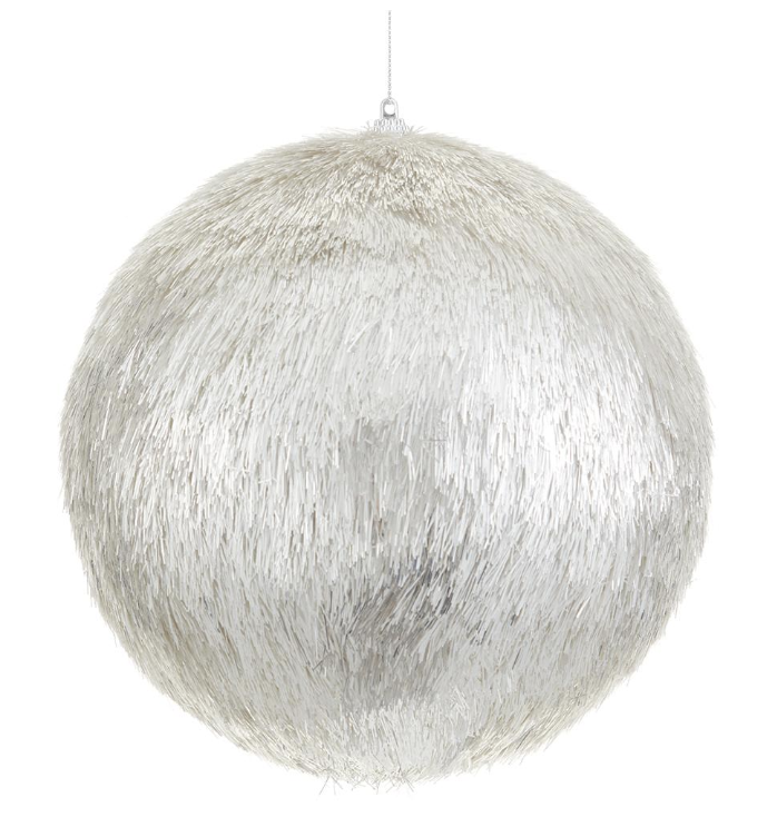 Esfera Plata Fleco 8"