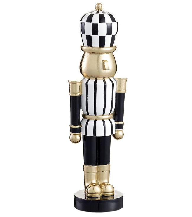 Cascanuez Blanco Negro Oro 13"