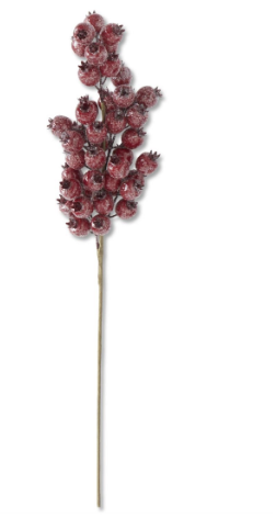 Vara Rojo Berry Glitter 24"