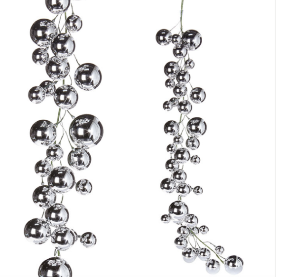 Guirnalda Plata Esfera 4'