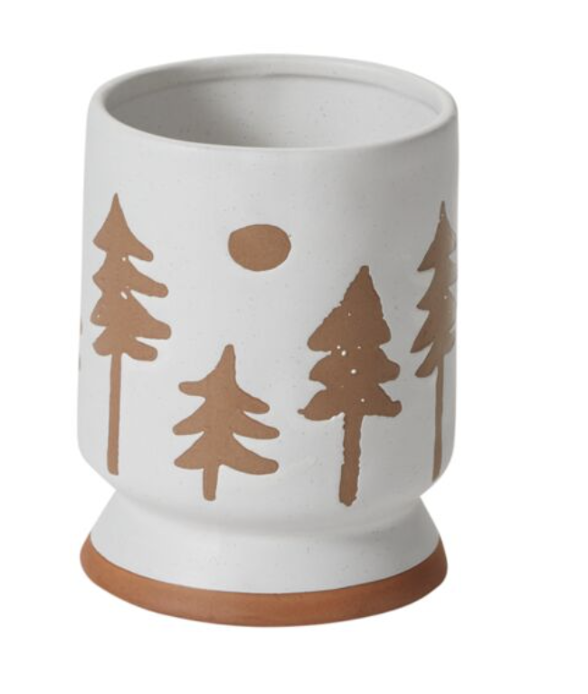Vela Blanco Pino Beige Chico 4.5"