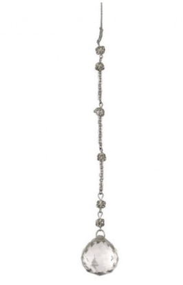 Colgante Acrilico Plata 8"