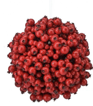 Esfera Rojo Berry 8"