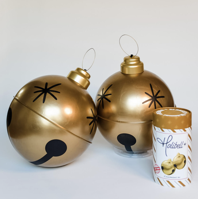 Cascabel Oro Inflable 14" Set 2