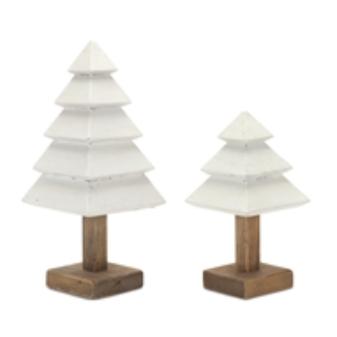 Set 2 Pino Madera 15" Y 21"