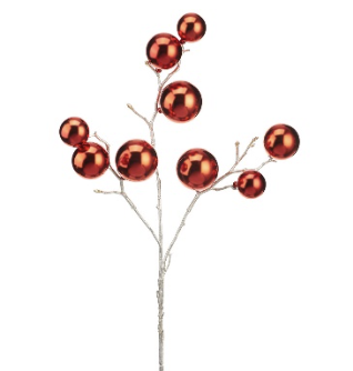 Vara Rojo Esfera 21"