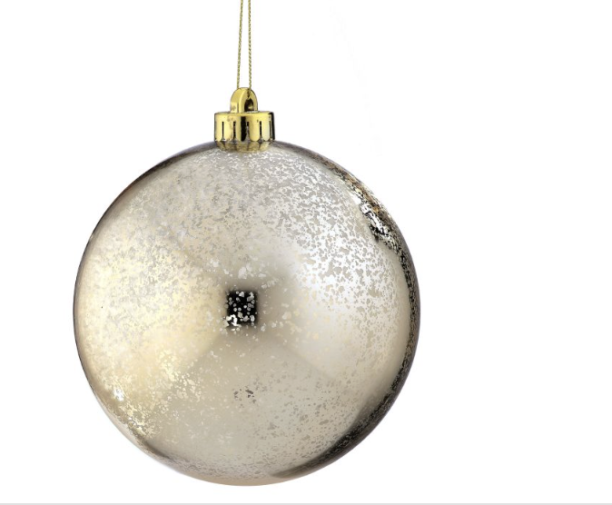 Esfera Champagne Mercury Set 2  140mm