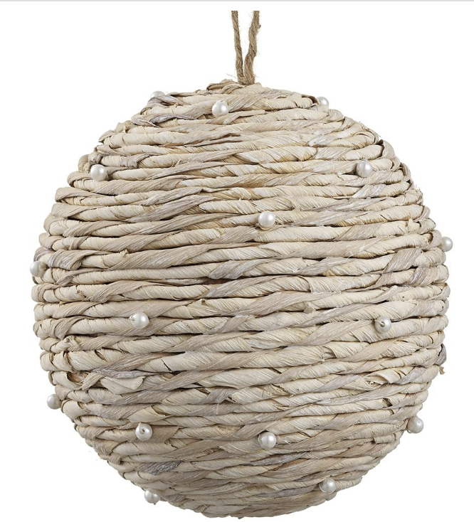 Esfera Yute Perla 8"