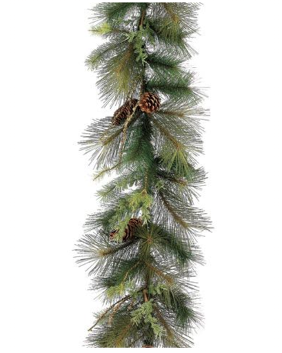 [YGX422-GR/BR] Guirnalda Pino Verde Piña 6'
