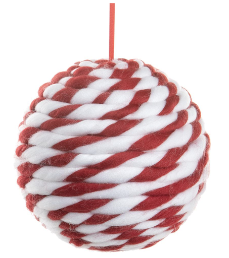 [XM1008-RE/WH] Esfera Blanco Rojo Estambre
