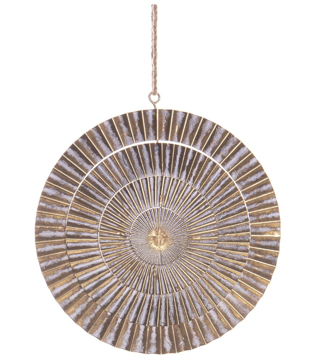 Colgante Oro Disco Metal