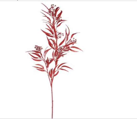 Vara Rojo Eucalipto Glitter