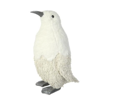 [XSI488-WH] Pinguino Blanco Glitter