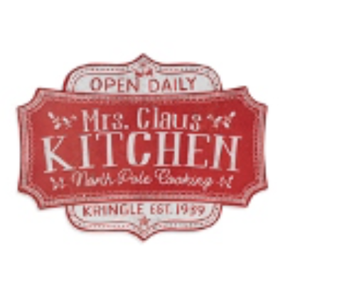 [2591260] Letrero Mrs. Claus Kitchen