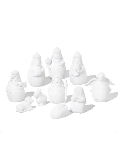[XSN144-WH] Nacimiento Blanco set 10 1.5"-4.25"
