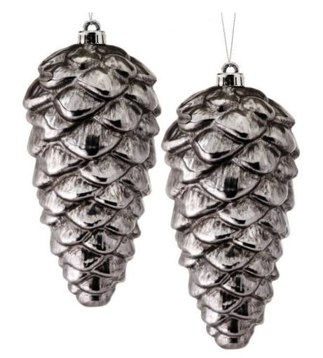 [MTX63770] Set 2 Piña Plata Antique 10"