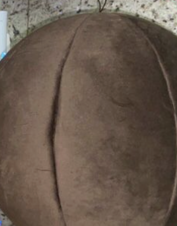 [ETCAFE35] Esfera Terciopelo Cafe 35cm