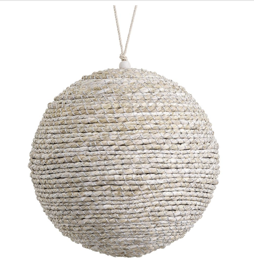 [XM1598-WW/SI] Esfera Beige Plata Yute 8"