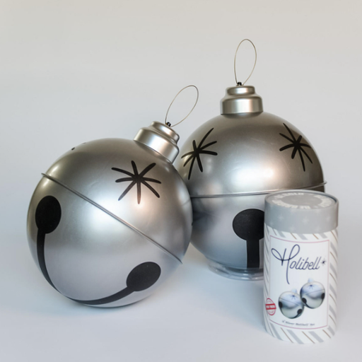 [HOLIBELLSILV12] Cascabel Plata Inflable 14" set 2