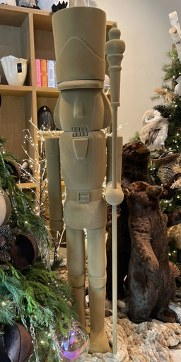 Cascanuez Terciopelo Beige 2.15m