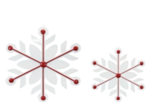 [80416] Set 2 Copo Rojo Blanco Metal 16" Y 22"