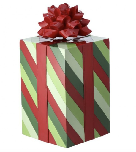 [MTX71075-MULT] Regalo Resina Verde Rojo Rayas 17"