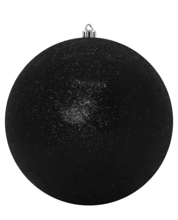Esfera Negro Glitter 300mm