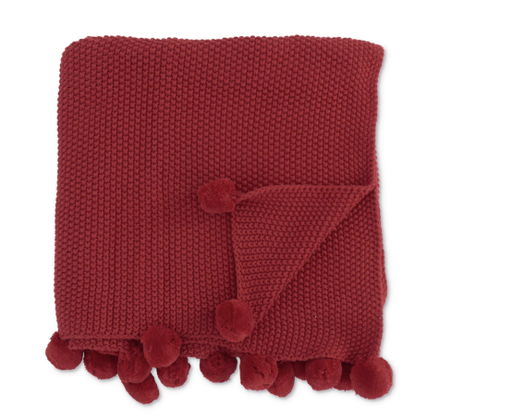 [17526B-RD] Throw Rojo 60" Tejido