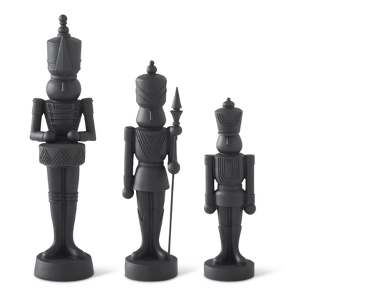 [55524A] Set 3 Cascanuez Negro Mate