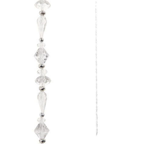 [G4417551] Guirnalda Piedra Bola Plata 5'