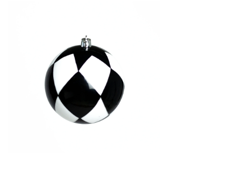 [MTB25384] Esfera Rombo Blanco Negro 250mm