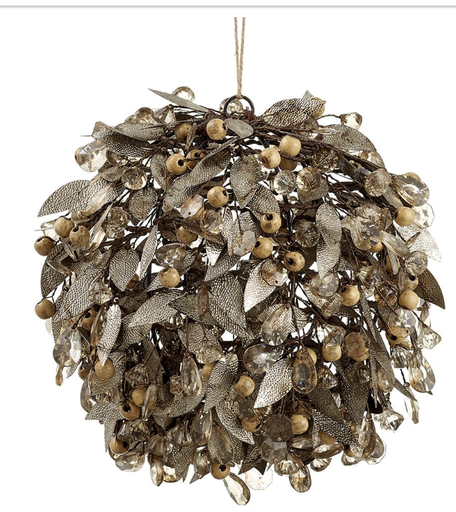 [XM2368-GO] Esfera Hoja Oro Bronce Metalica