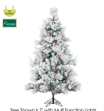 [YTD807-SN] Pino Nieve Slim 7.5'X56" 650Led(Ec)