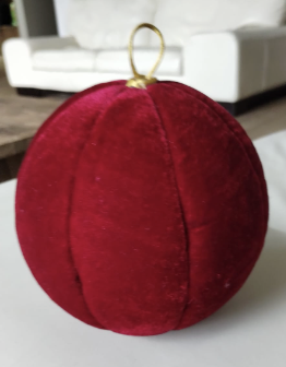 [ET40] Esfera Vino Terciopelo 40cm