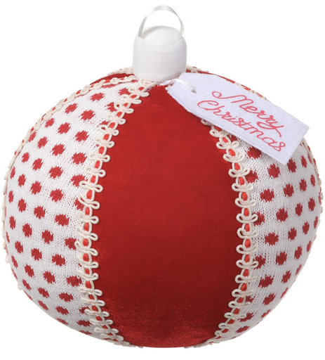 [XKZ311-RE/WH] Esfera Tela Puntos 10"